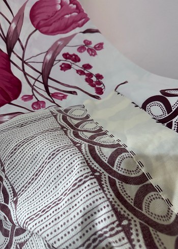 BABAANNE PERDESİ VİNTAGE KOLEKSİYONLUK Bordo Nakışlı Bohem Perde - Görsel 6