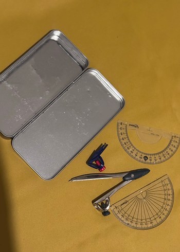 Metal Kutulu Okul Geometri Seti - Görsel 3