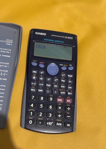 Casio Hesap Makinesi Siyah Sarı Kapaklı - Görsel 2