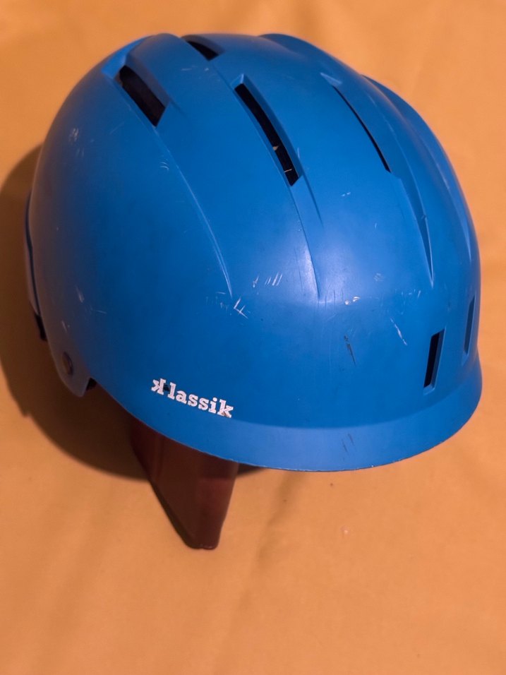 Mavi Biker bisiklet Kaskı Velcro - Görsel 3