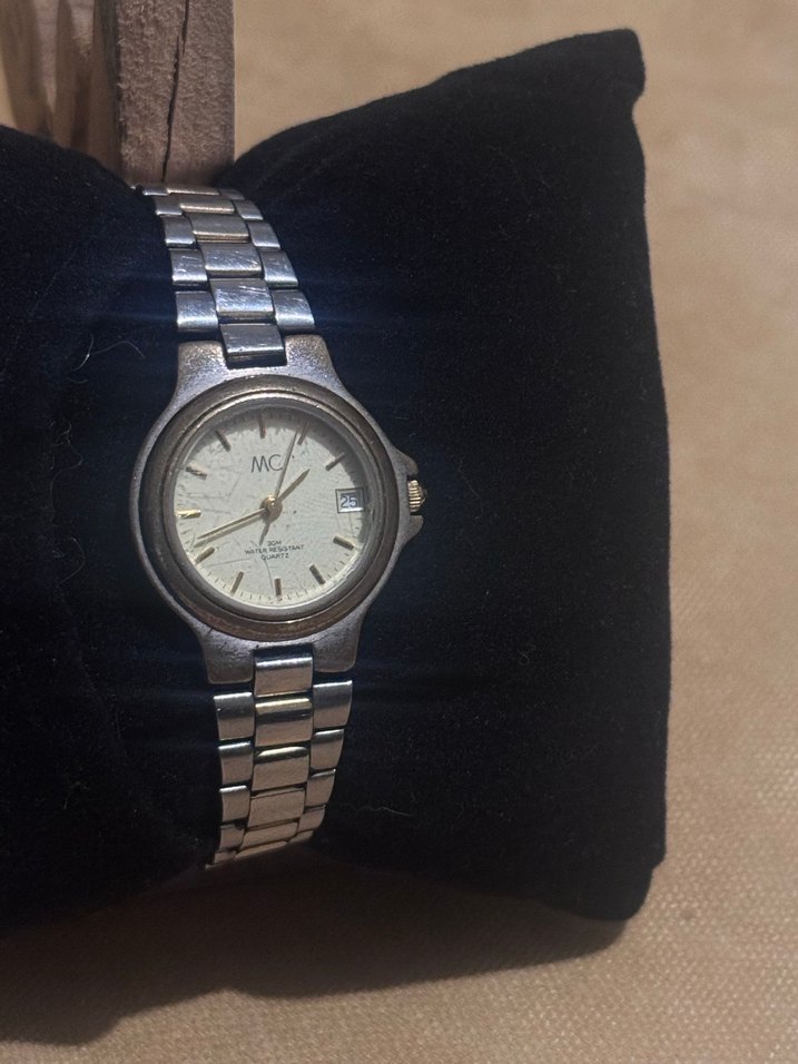 Vintage Klasik gold gri Kadın Kol Saati - Görsel 4