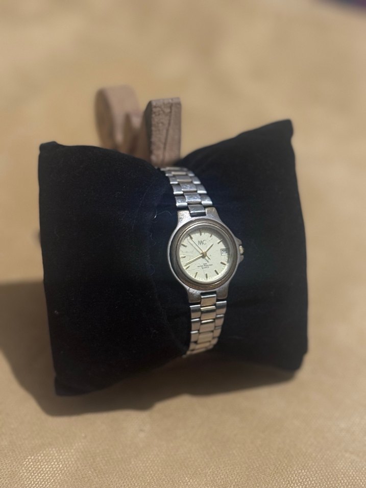 Vintage Klasik gold gri Kadın Kol Saati - Görsel 3