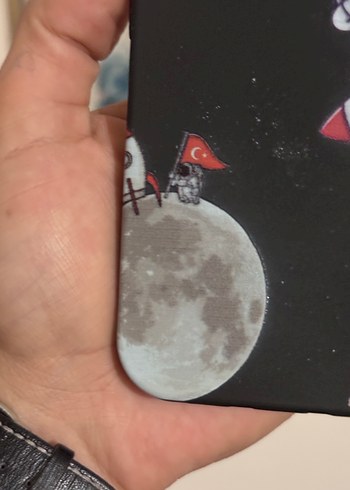 Uzayda Türk Bayrağı Temalı Telefon Kılıf 14 15 Pro iphone - Görsel 3