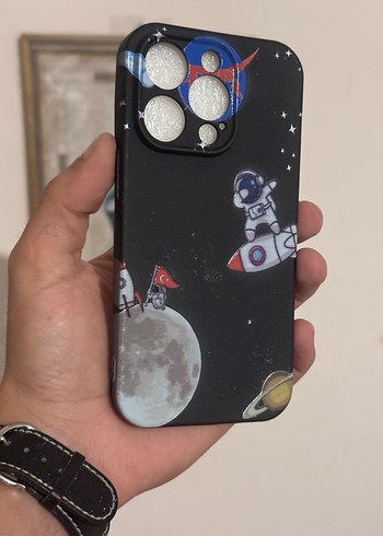 Uzayda Türk Bayrağı Temalı Telefon Kılıf 14 15 Pro iphone - Görsel 4