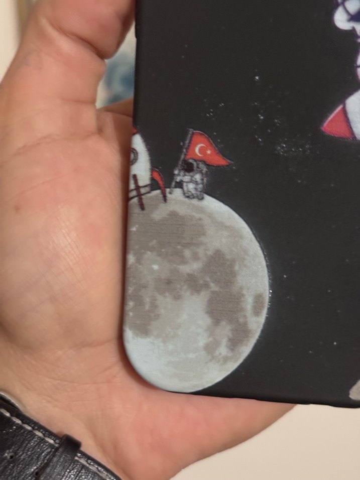 Uzayda Türk Bayrağı Temalı Telefon Kılıf 14 15 Pro iphone - Görsel 3