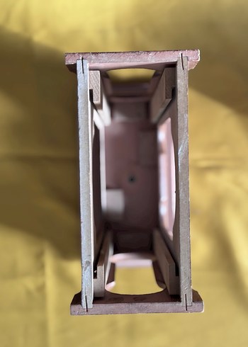 Bej Ahşap Çerçeve abajur girişli - Görsel 5