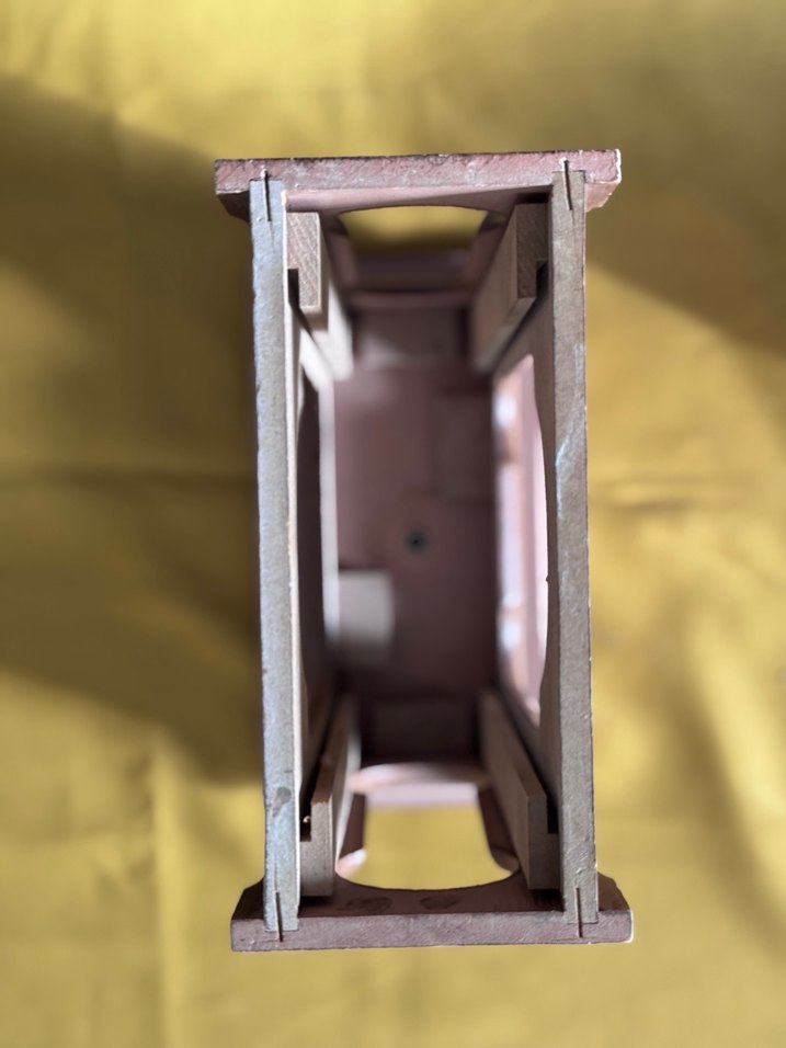 Bej Ahşap Çerçeve abajur girişli - Görsel 5