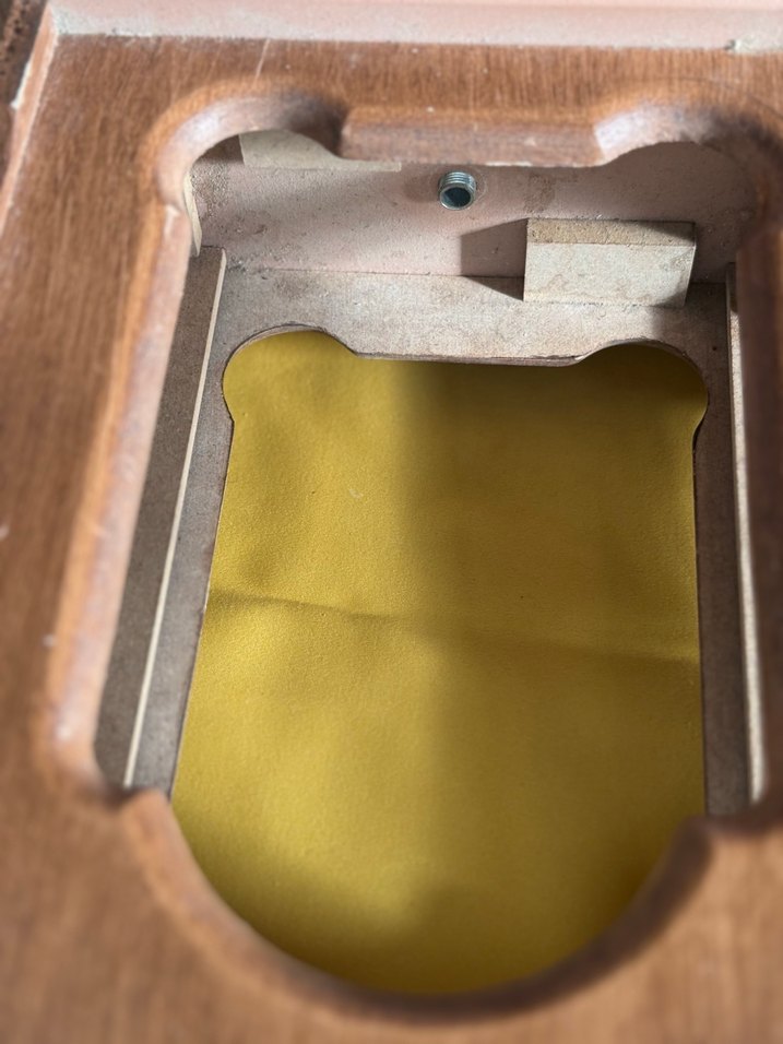 Bej Ahşap Çerçeve abajur girişli - Görsel 2