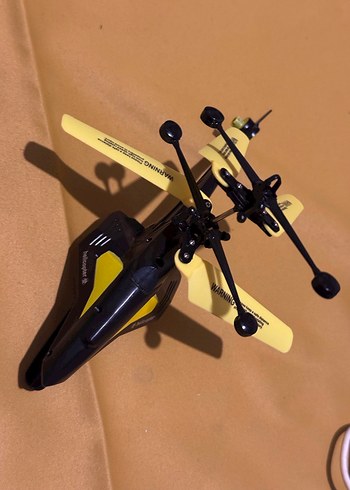 Siyah-Sarı Mini Helikopter ÇALIŞIYOR KUMANDASI YOK - Görsel 4
