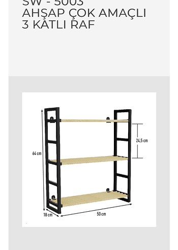 Segwood Stick Wood KİTAPLIK AYAKKABILIK RAF - Görsel 3