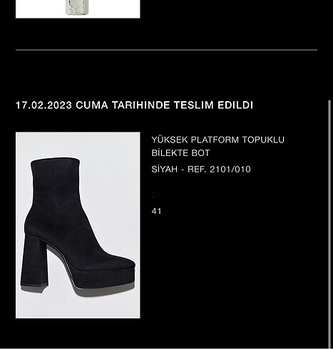 Zara Yüksek platform topuklu bilekte bot zara 41