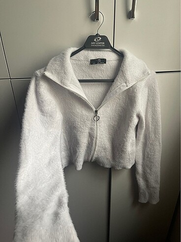 Bershka zara peluş fermuarlı tüylü hırka