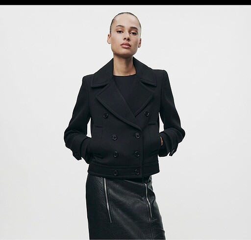 s Beden Zara zw collection yünlü kaban