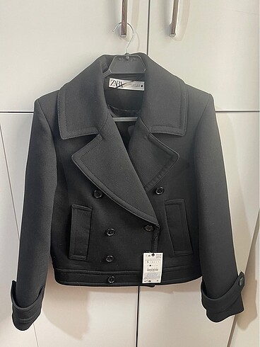 s Beden siyah Renk Zara zw collection yünlü kaban