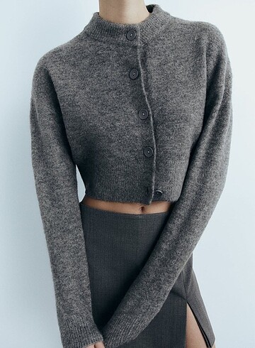 Zara viral basic gri hırka