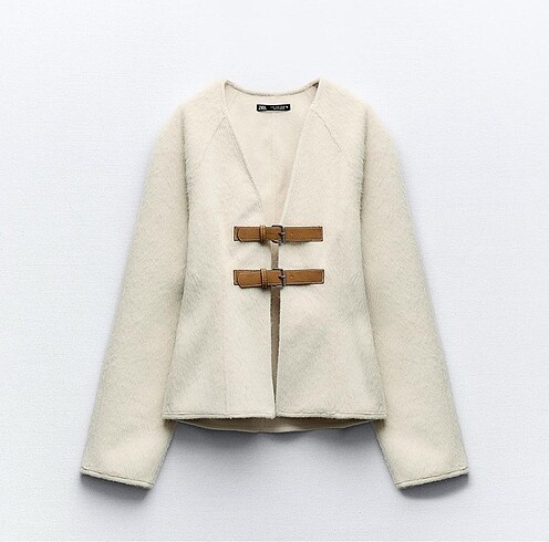 Zara soft kayışlı kemerli ceket hırka