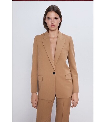 Zara taba bej klasik blazer ceket SON FİYAT