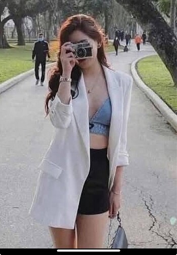 s Beden beyaz Renk Zara kıvrık kollu blazer ceket