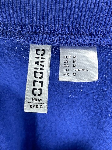 m Beden mavi Renk H&M Sweatshirt %70 İndirimli.