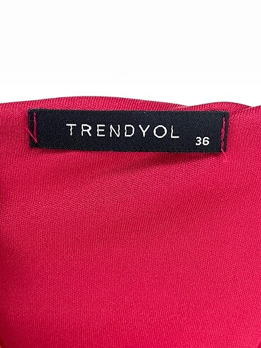 36 Beden bordo Renk Trendyol & Milla Mini Elbise %70 İndirimli.