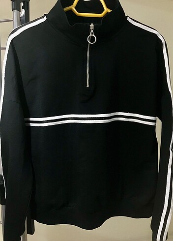 Defacto çizgili detaylı spor sweat