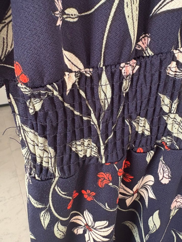 Çiçek Desenli Uzun Hamile Elbisesi - Görsel 5