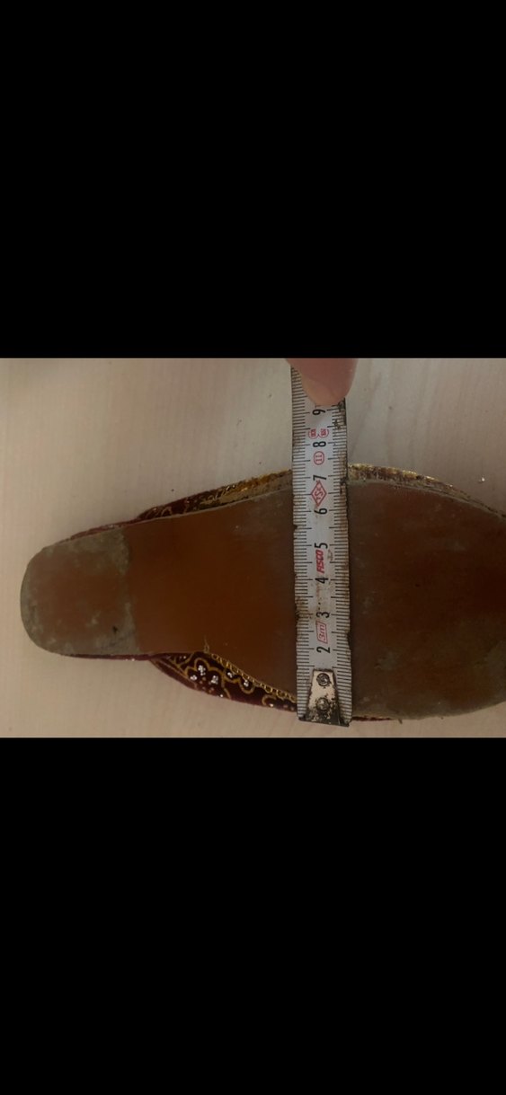 Bordo Nakışlı Süet çocuk Çarık - Görsel 5