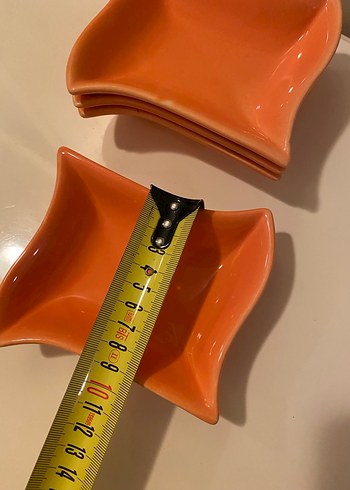 Turuncu Retro Tarzda Tabak Seti - Görsel 7