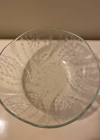 Şeffaf Desenli Cam Kase - Görsel 3