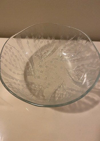 Şeffaf Desenli Cam Kase - Görsel 2