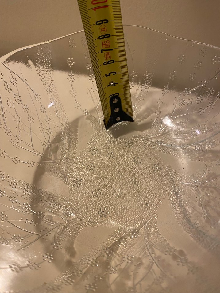 Şeffaf Desenli Cam Kase - Görsel 5