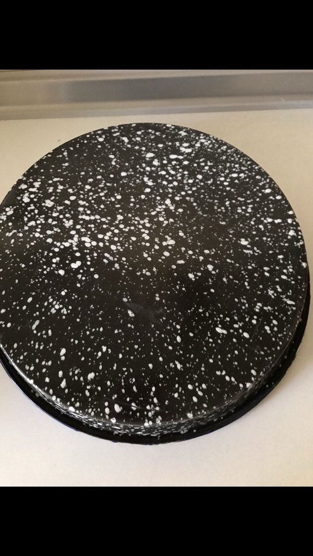 Çiçek Desenli Koyu Kenarlı Beyaz Tepsi - Görsel 3