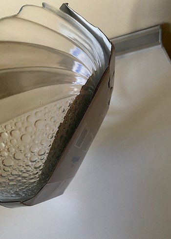 Desenli Gri Cam Kase - Görsel 3