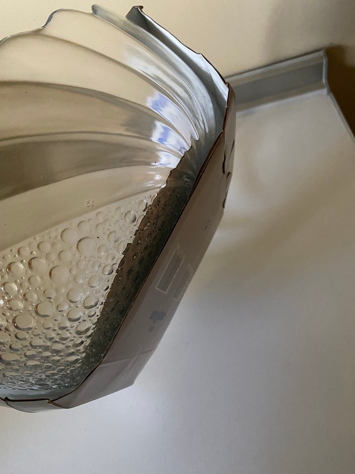 Desenli Gri Cam Kase - Görsel 3