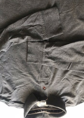 Erkek Gri Uzun Kollu  Mudo sweatshirt  Tişört - Görsel 5