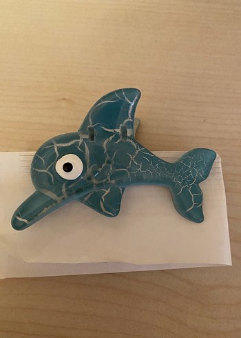 Renkli Turkuaz Yunus Toka - Görsel 4