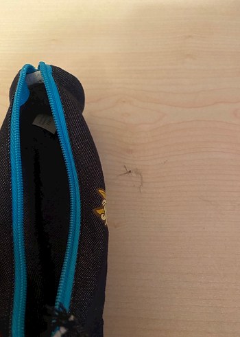 Mavi Fermuarlı kalem çantası - Görsel 4