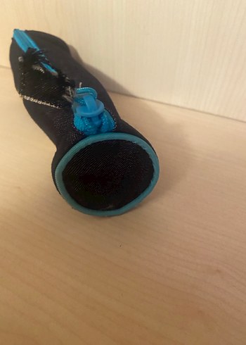 Mavi Fermuarlı kalem çantası - Görsel 3