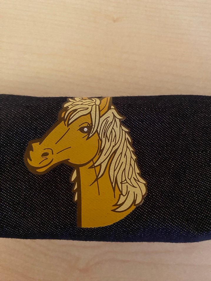 Mavi Fermuarlı kalem çantası - Görsel 5