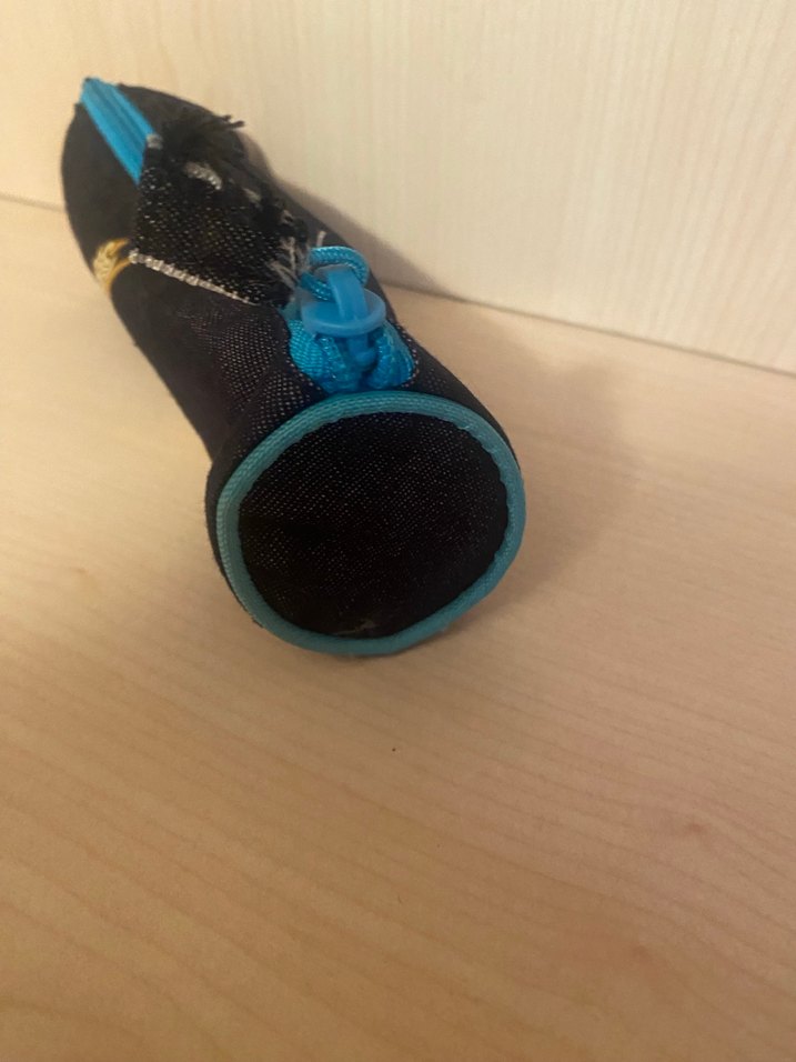 Mavi Fermuarlı kalem çantası - Görsel 2