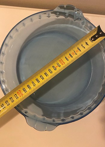 Mavi Yuvarlak  Cam Tabak - Görsel 5