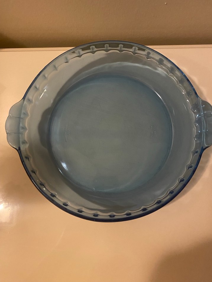 Mavi Yuvarlak  Cam Tabak - Görsel 3