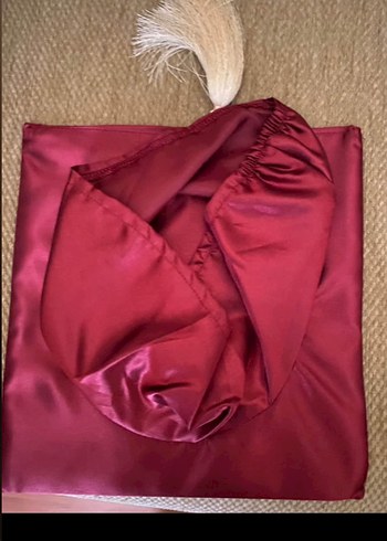 Bordo Drapeli Kadın Mezuniyet Elbisesi - Görsel 6