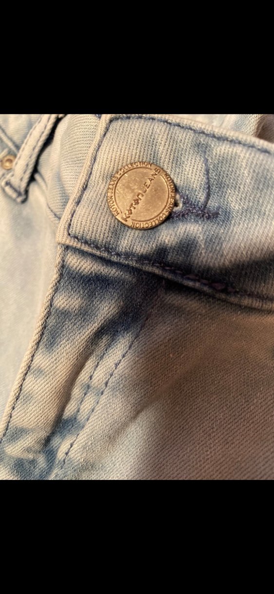 Açık Mavi  Koton Yırtık Skinny Jean — görsel 6/8