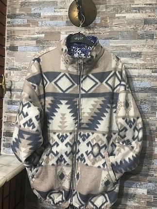 Vintage çift taraflı parka