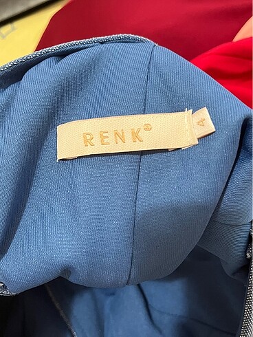 42 Beden mavi Renk abiye