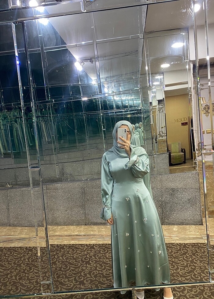 Tesettür abiye elbise elbise - Görsel 2