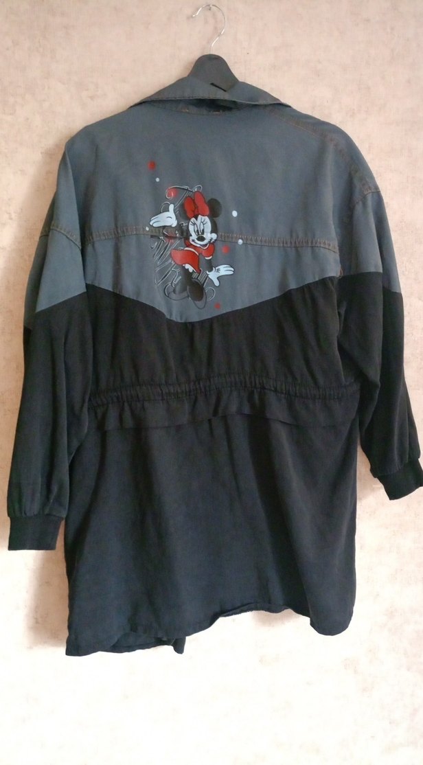 Kadın Belden Kemerli Uzun Kollu Kot ince Ceket - Görsel 2