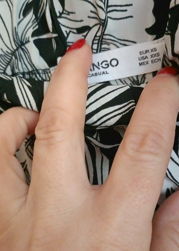 siyah Desenli Bohem Rahat Kesim Kadın Pantolon - Görsel 3