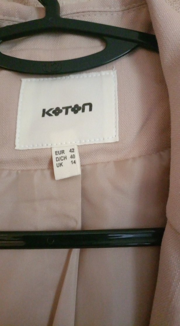 Bej Kadın Düğmeli Blazer Ceket - Görsel 2